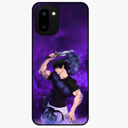 Cursed Strength Ascension Glass Case for 1+15R powerful front view featuring dark ascension themed artwork