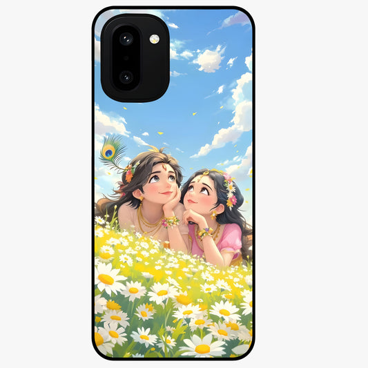Daisy Daydream Love Glass Case for 1+15R soft front view featuring romantic daisy floral artwork