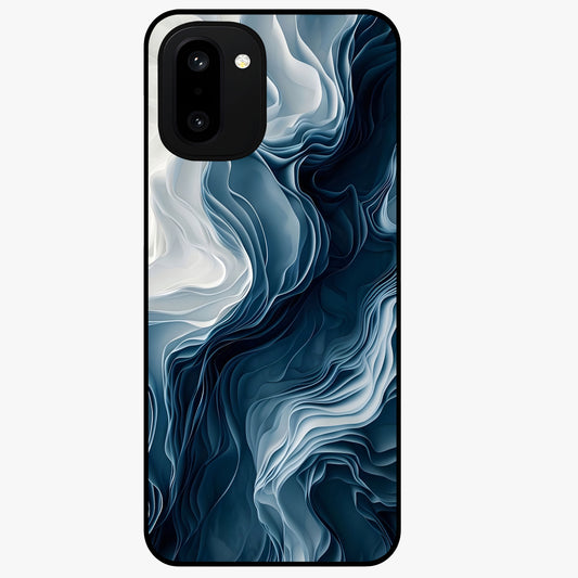 Ethereal Paper Marble Glass Case for 1+15R artistic front view featuring subtle marble inspired artwork