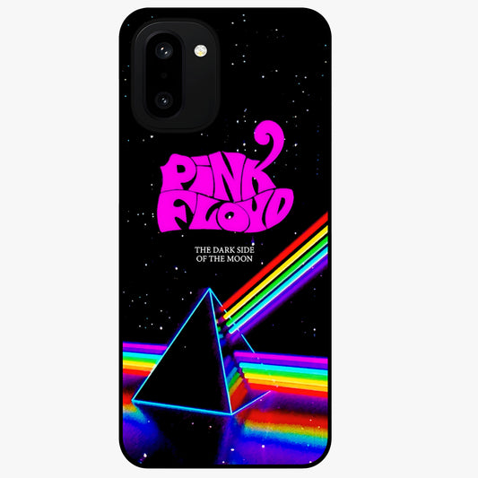 Galactic Light Frequency Glass Case for 1+15R futuristic front view featuring abstract light wave artwork
