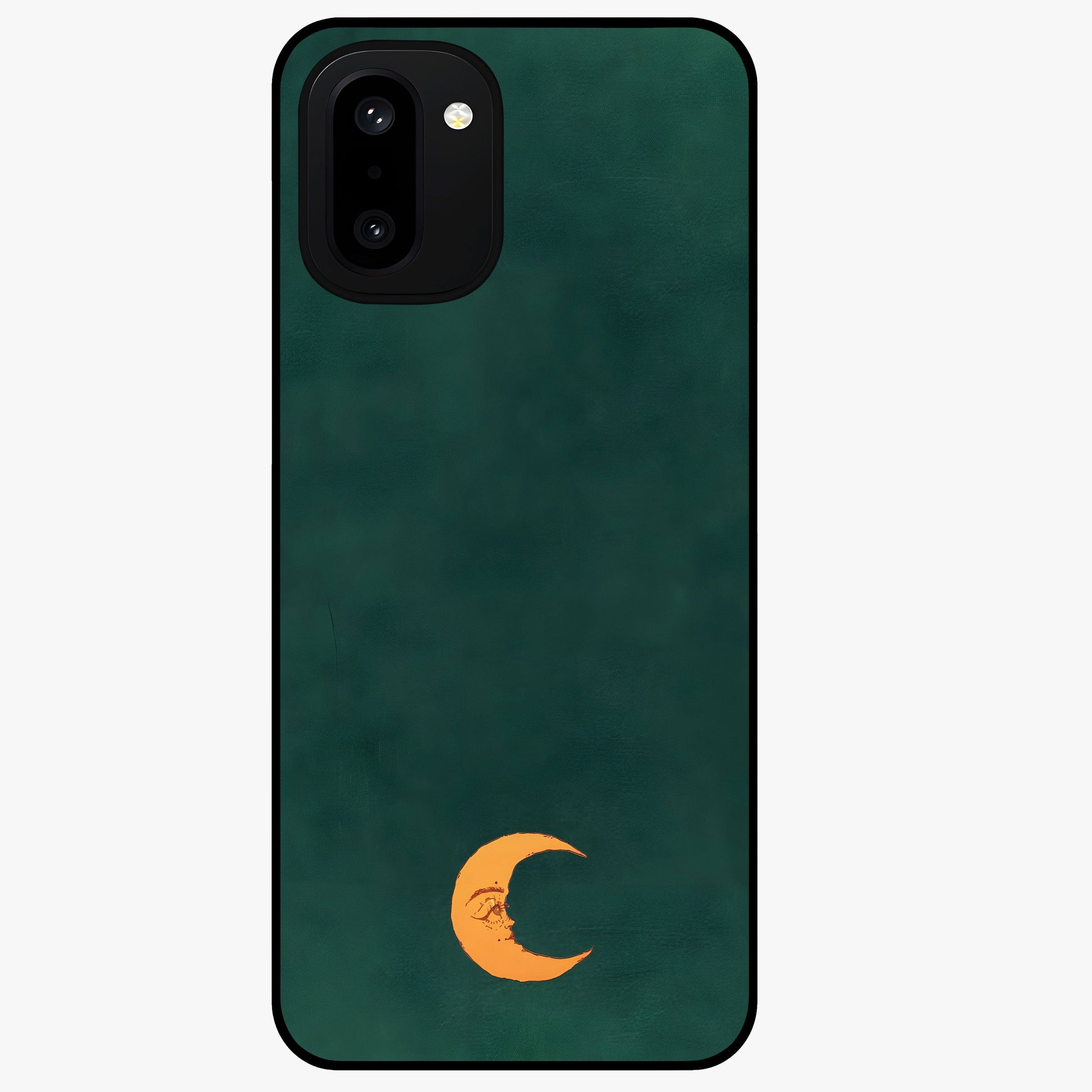 Golden Dune Waves Glass Case for 1+15R scenic front view featuring flowing desert dune artwork in golden hues