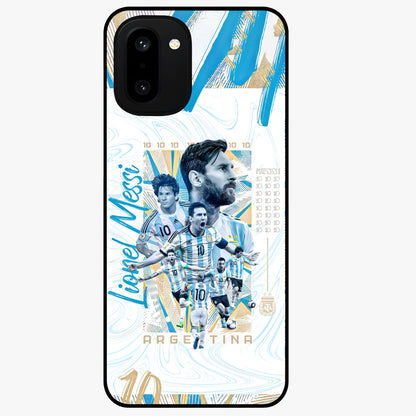 Golden Shadow Commander Glass Case for 1+15R powerful front view featuring dramatic commander themed artwork