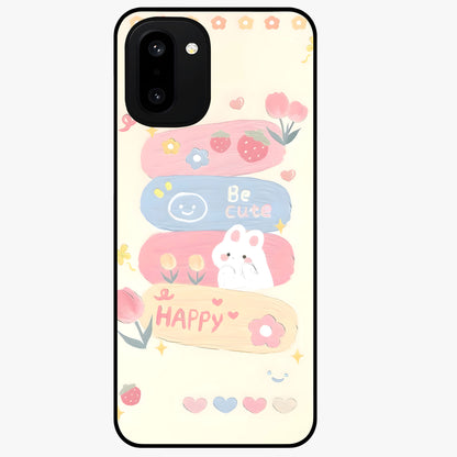 Happy Cute Bunny Glass Case for OnePlus 15R |1+15R