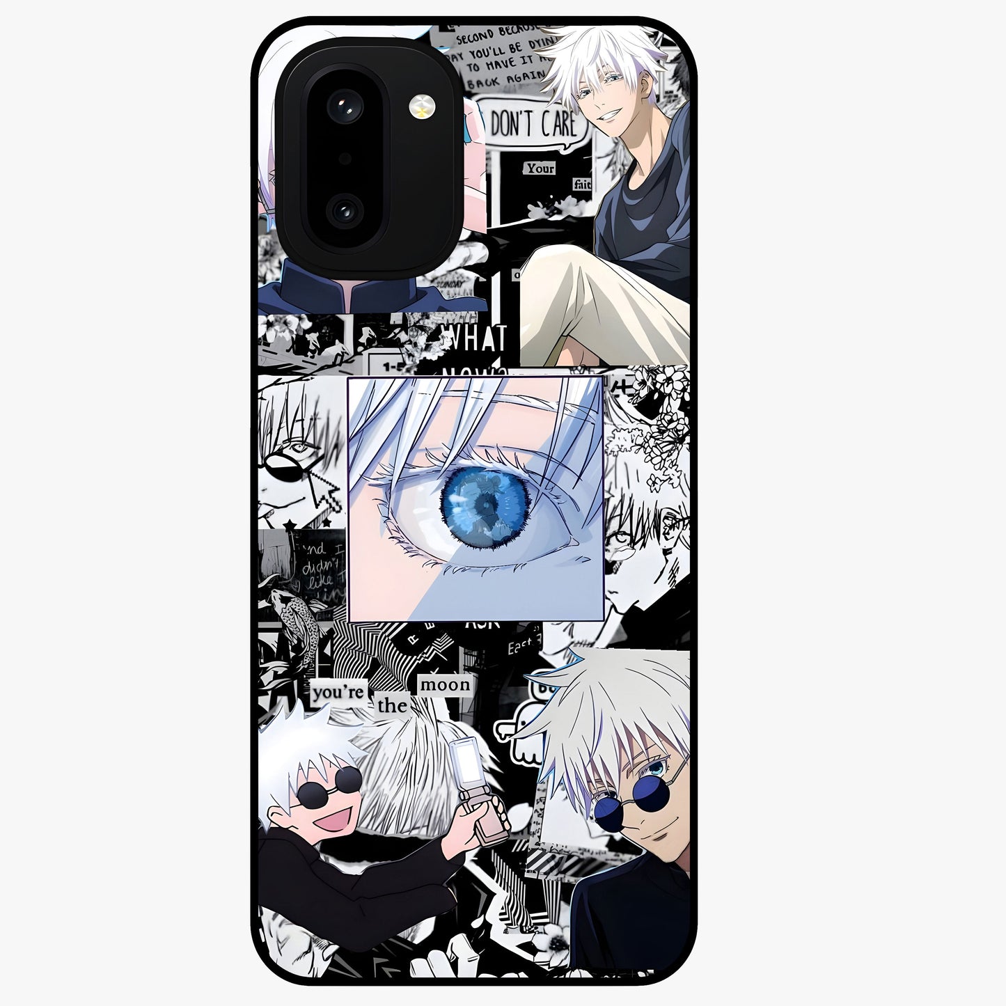 Infinity Sorcerer Chaos Glass Case for 1+15R showing full back design in clean flat view with chaotic sorcerer artwork and glossy glass finish.