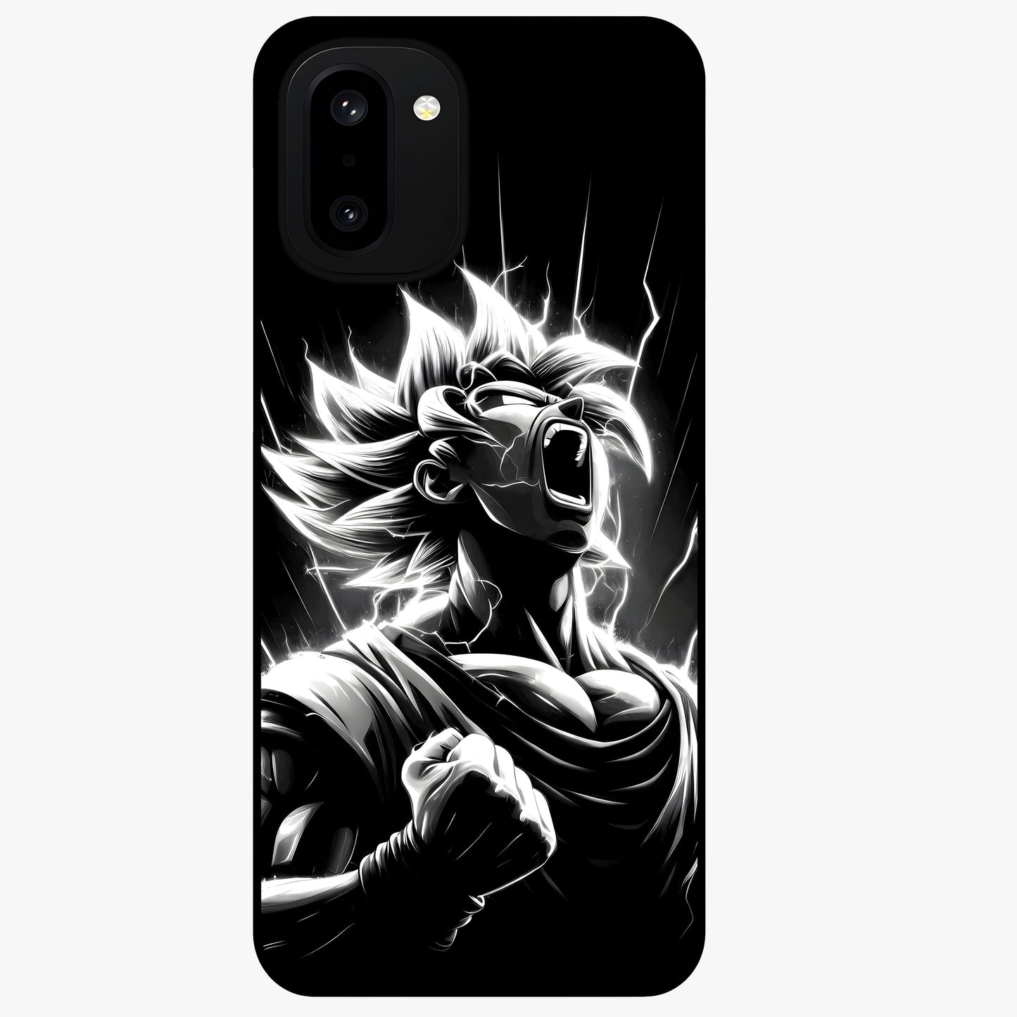 Limitless Power Unleashed Glass Case for 1+15R intense front view featuring bold high energy artwork