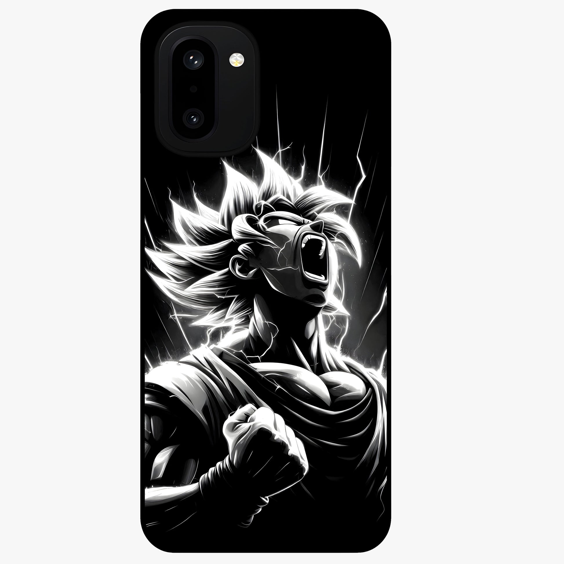 Limitless Power Unleashed Glass Case for 1+15R intense front view featuring bold high energy artwork