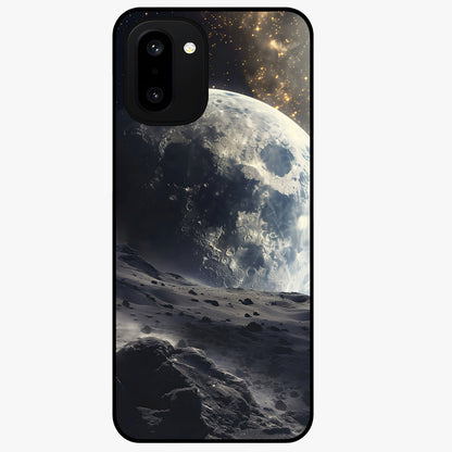 Lunar Horizon Glow Glass Case for 1+15R serene front view featuring moonlit horizon artwork