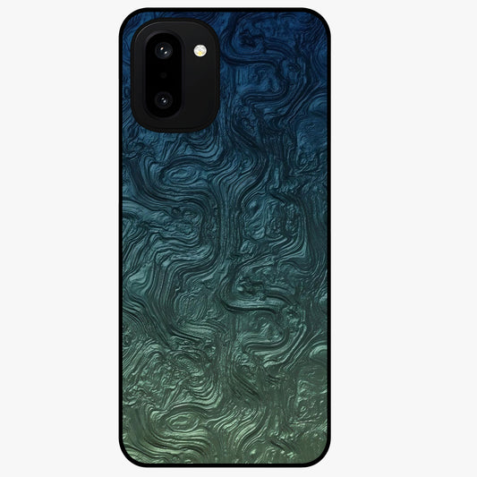 Marble Dream Blur Glass Case for 1+15R elegant front view featuring soft marble texture with dreamy blur effect