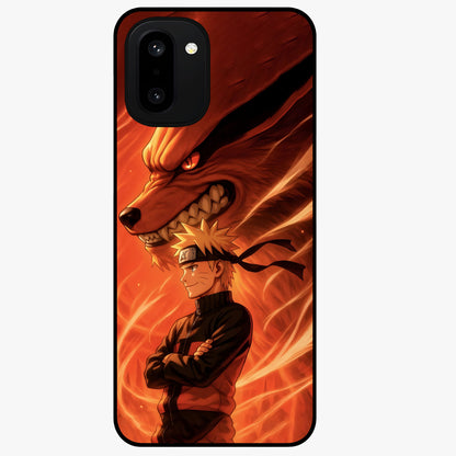 Nine Tails Legacy Glass Case for 1+15R powerful front view featuring legendary fox inspired artwork