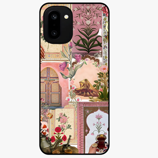 Royal Pink Legacy Glass Case for 1+15R elegant front view featuring luxurious pink themed artistic artwork