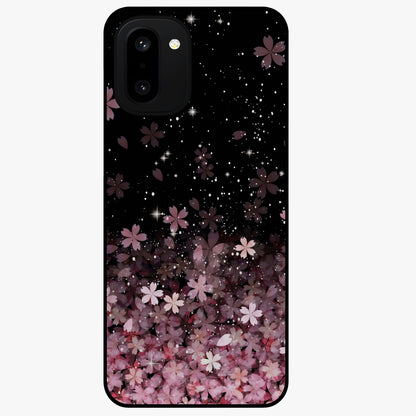 Small Starry Flowers Glass Case for 1+15R charming front view featuring tiny floral artwork with star accents