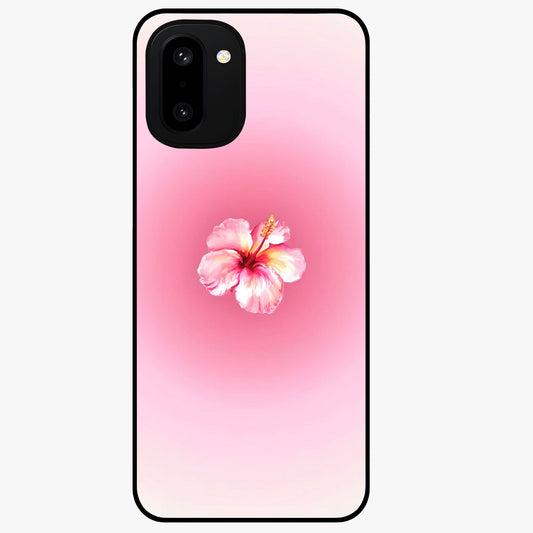Soft Petal Serenity Glass Case for 1+15R elegant front view featuring gentle floral artwork in muted tones