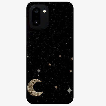 Twinkle Star With Half Moon Glass Case for 1+15R dreamy front view featuring star and crescent moon artwork