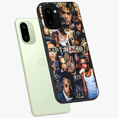 Broken Fame Diaries Glass Case for 1+15R angled mockup showcasing glossy finish and edgy aesthetic design