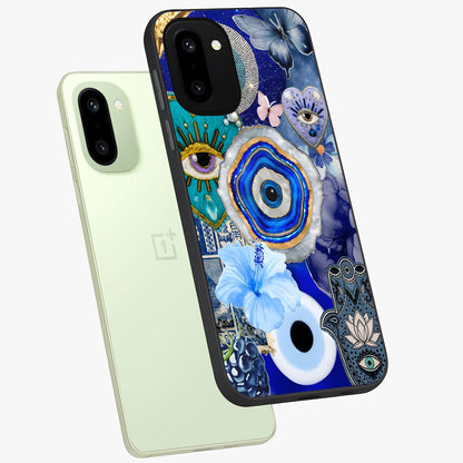 Crimson Evil Eye Charm Glass Case for OnePlus 15R |1+15R