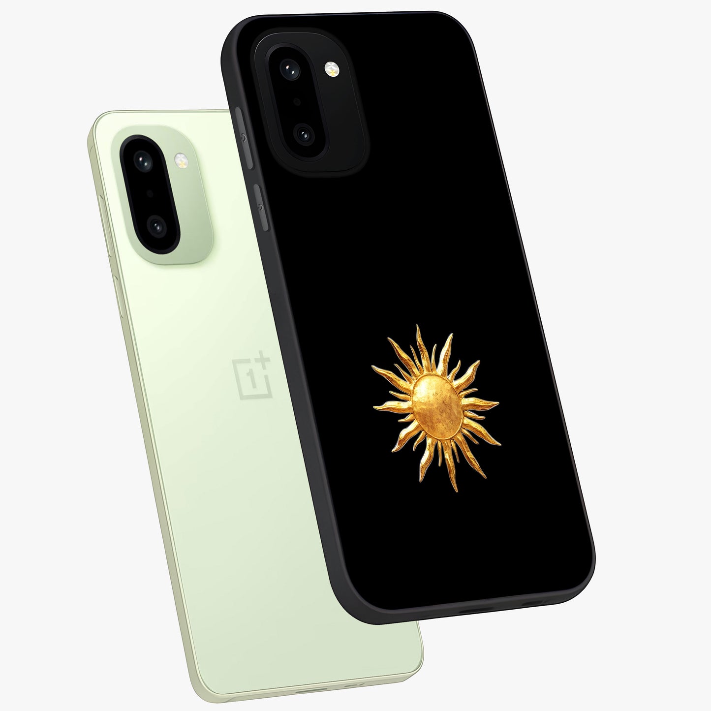 Golden Sun Minimalism Glass Case for OnePlus 15R |1+15R