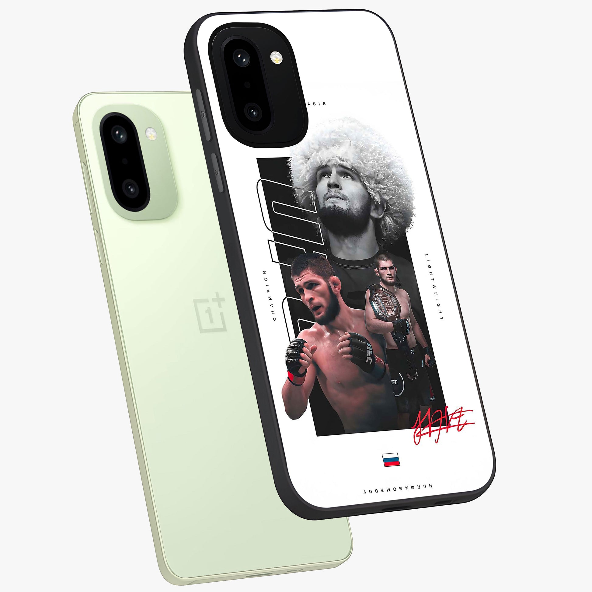 Unbeaten Warrior Legacy Glass Case for 1+15R angled mockup showcasing glossy finish and strong action detailing