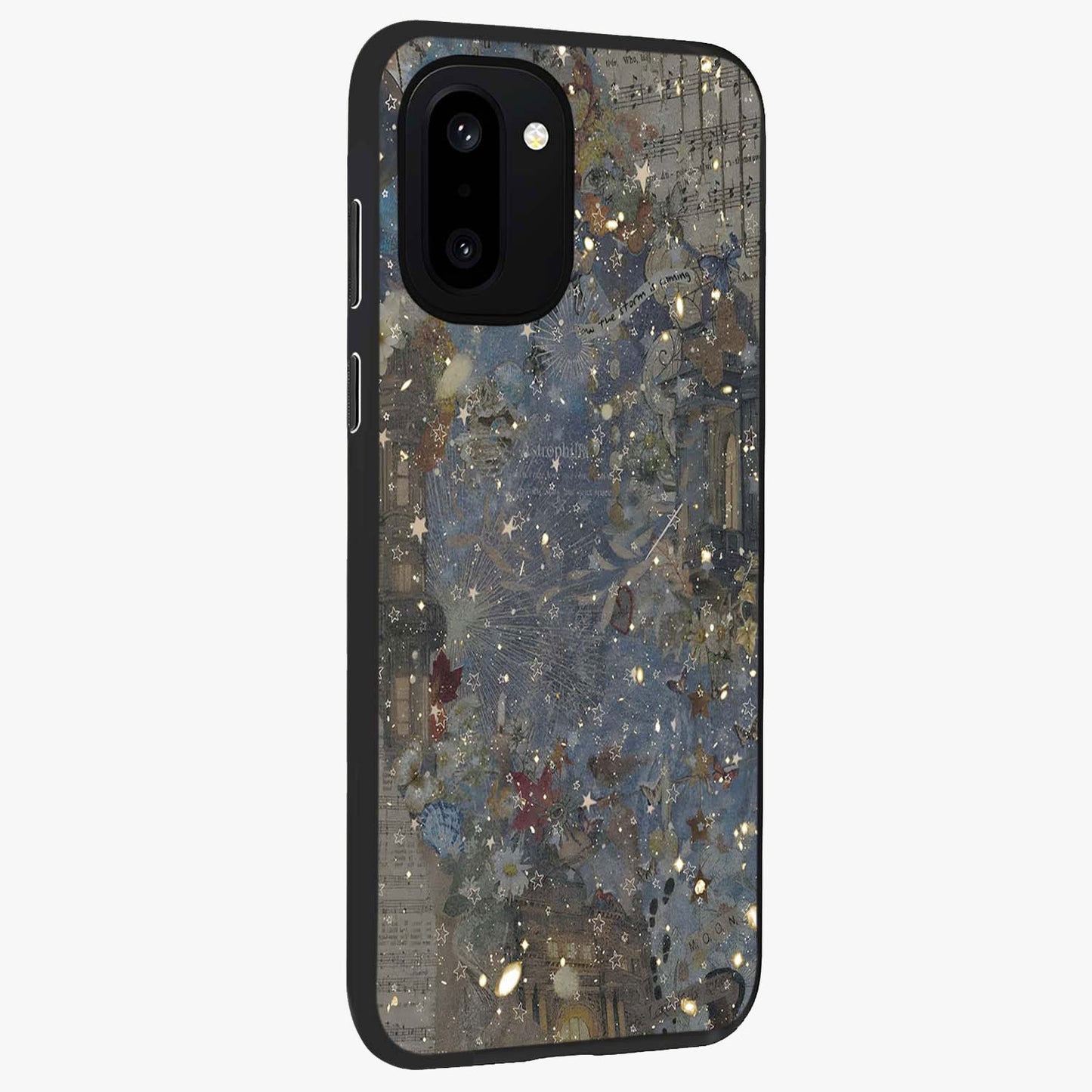 Aesthetic Astrolophia Glass Case for 1+15R side perspective highlighting detailed astrological aesthetic elements