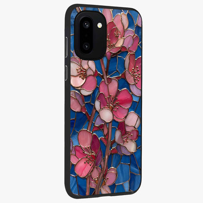 Blush Bloom Glass Case for 1+15R side perspective highlighting subtle pink tones and refined detailing