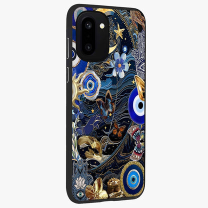 Celestial Blessing Shield Glass Case for 1+15R side perspective highlighting intricate blessing shield details