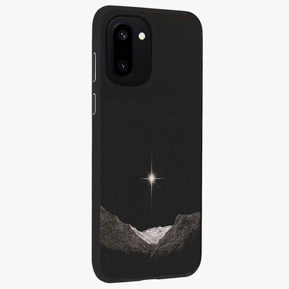 Cosmic Dream Night Glass Case for 1+15R side perspective highlighting vibrant star detailing and premium build