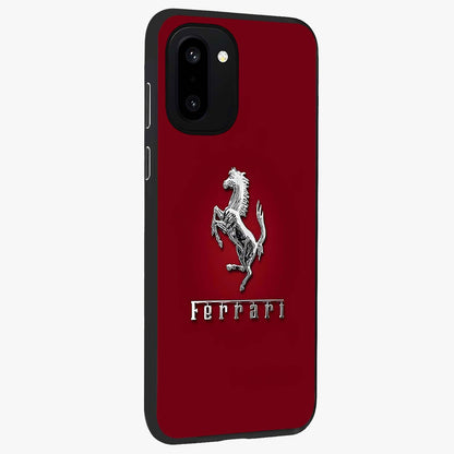 Crimson Stallion Prestige Glass Case for 1+15R side perspective highlighting refined textures and sleek premium build