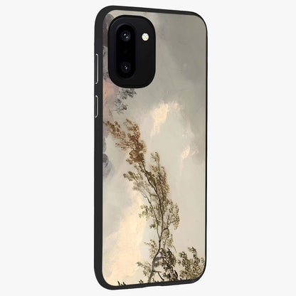 Dreamlike Wind Field Glass Case for 1+15R side perspective highlighting smooth gradients and premium edge finish