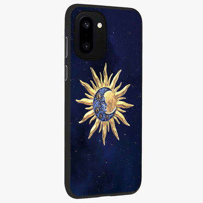 Eternal Cosmic Balance Glass Case for 1+15R side perspective highlighting intricate space detailing and smooth build