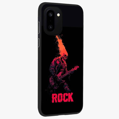 Hellfire Rock Anthem Glass Case for 1+15R displayed upright for powerful statement visibility and premium finish.