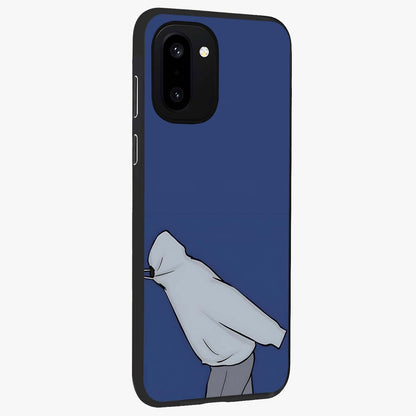 Quiet Painful Love Glass Case for 1+15R side perspective highlighting subtle detailing and smooth premium build