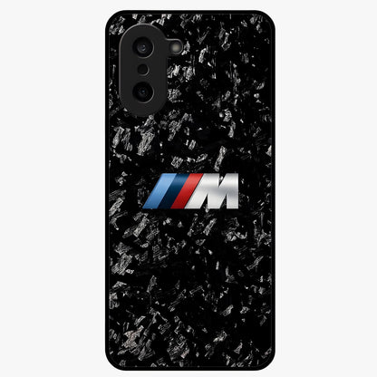 Carbon Speed Mark Glass Case for 1+Nord CE 5 bold front view featuring carbon fiber texture and racing inspired design