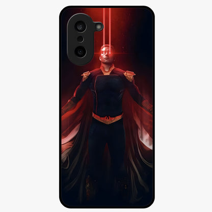 Crimson Vision Ascension Glass Case for 1+Nord CE 5 bold front view featuring visionary crimson themed artwork