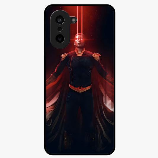 Crimson Vision Ascension Glass Case for 1+Nord CE 5 bold front view featuring visionary crimson themed artwork