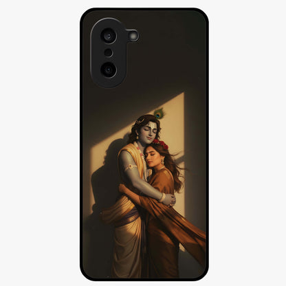 Divine Eternal Love Glass Case for 1+Nord CE 5 elegant front view featuring romantic spiritual artwork in soft tones
