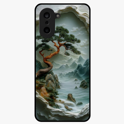 Eternal Nature Spirit Glass Case for 1+Nord CE 5 serene front view featuring earthy nature inspired artwork
