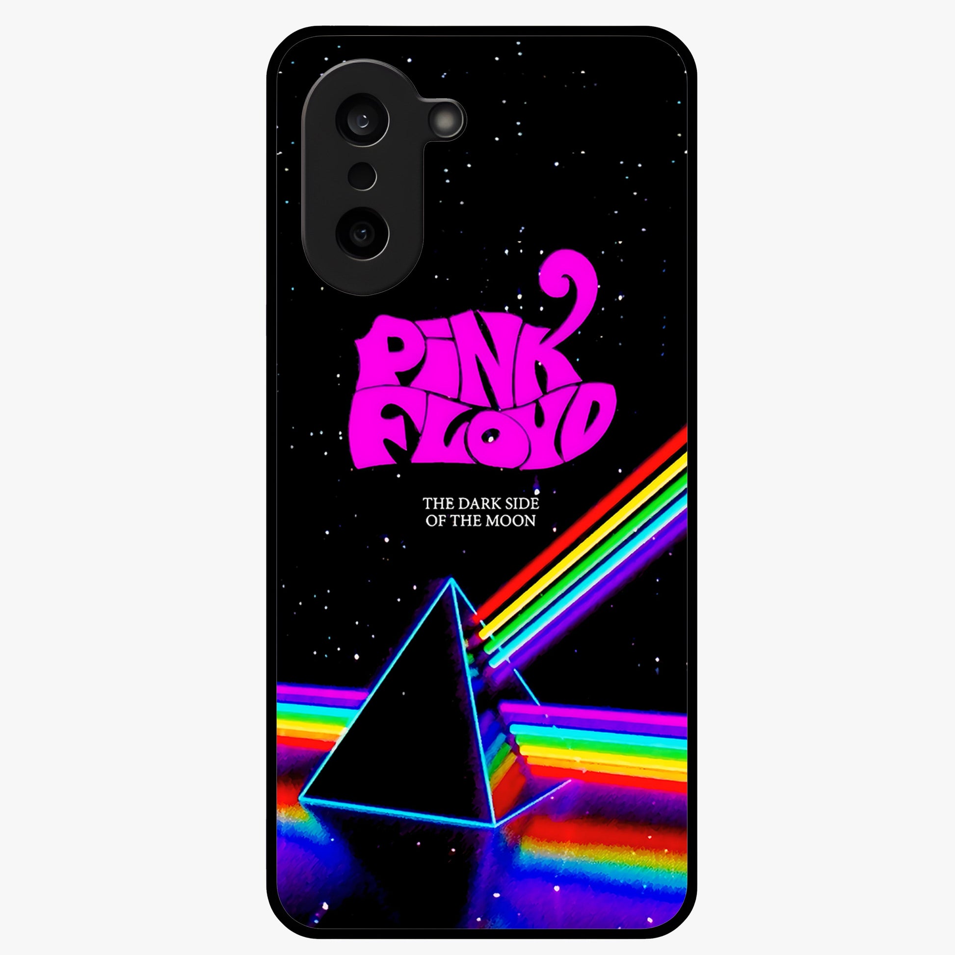 Galactic Light Frequency Glass Case for 1+Nord CE 5 futuristic front view featuring abstract light wave artwork