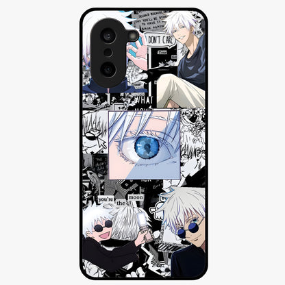 Infinity Sorcerer Chaos Glass Case for 1+Nord CE 5 showing full back design in clean flat view with chaotic sorcerer artwork and glossy glass finish.
