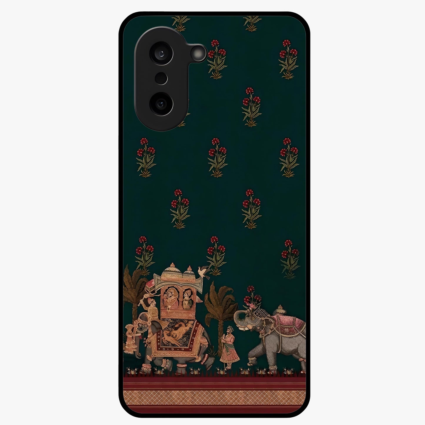 Macmerise Glass Case for 1+Nord CE 5 stylish front view featuring bold modern artistic artwork