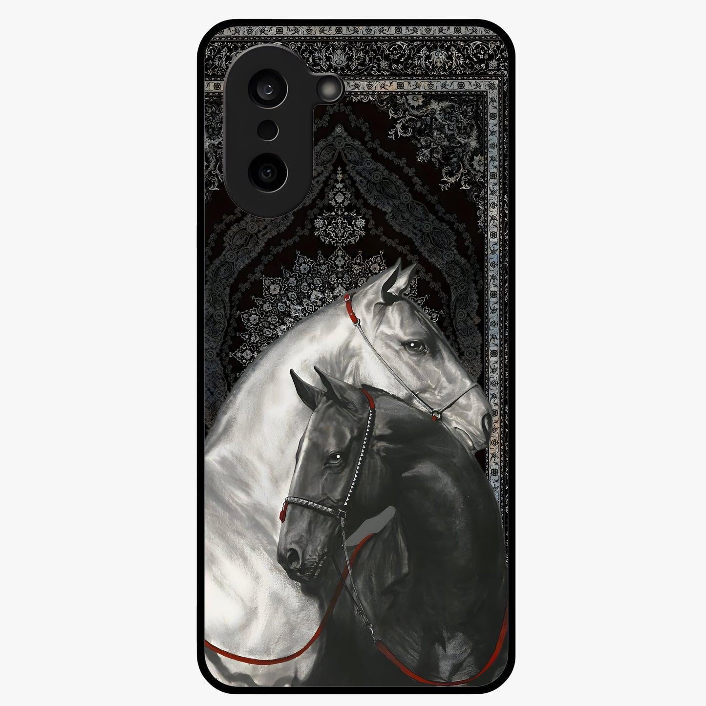 Majestic Ride Legacy Glass Case for 1+Nord CE 5 bold front view featuring dynamic ride inspired artwork