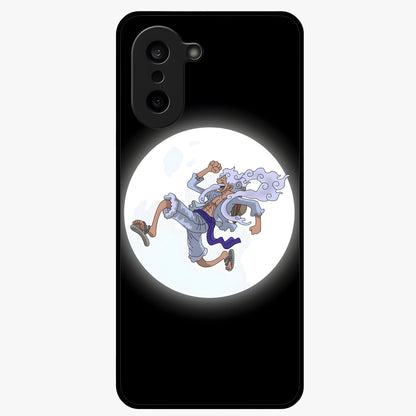 Moonlit Freedom Dance Glass Case for 1+Nord CE 5 artistic front view featuring expressive silhouette artwork under moonlight