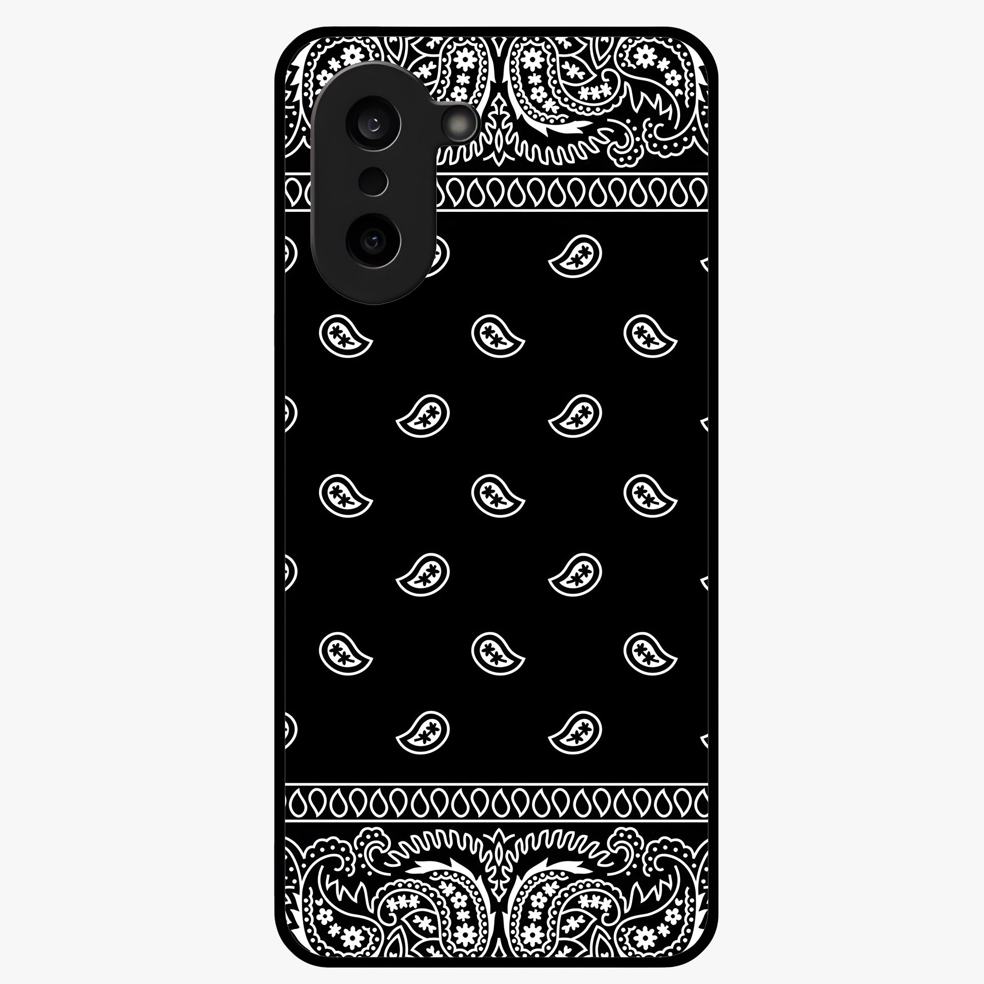 Retro Rebel Threads Glass Case for 1+Nord Ce 5 stylish front view featuring vintage inspired graphic artwork