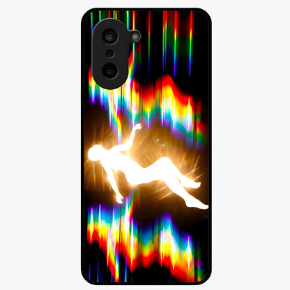 Soul in Spectrum Glass Case for 1+Nord CE 5 artistic front view featuring colorful spectrum inspired artwork