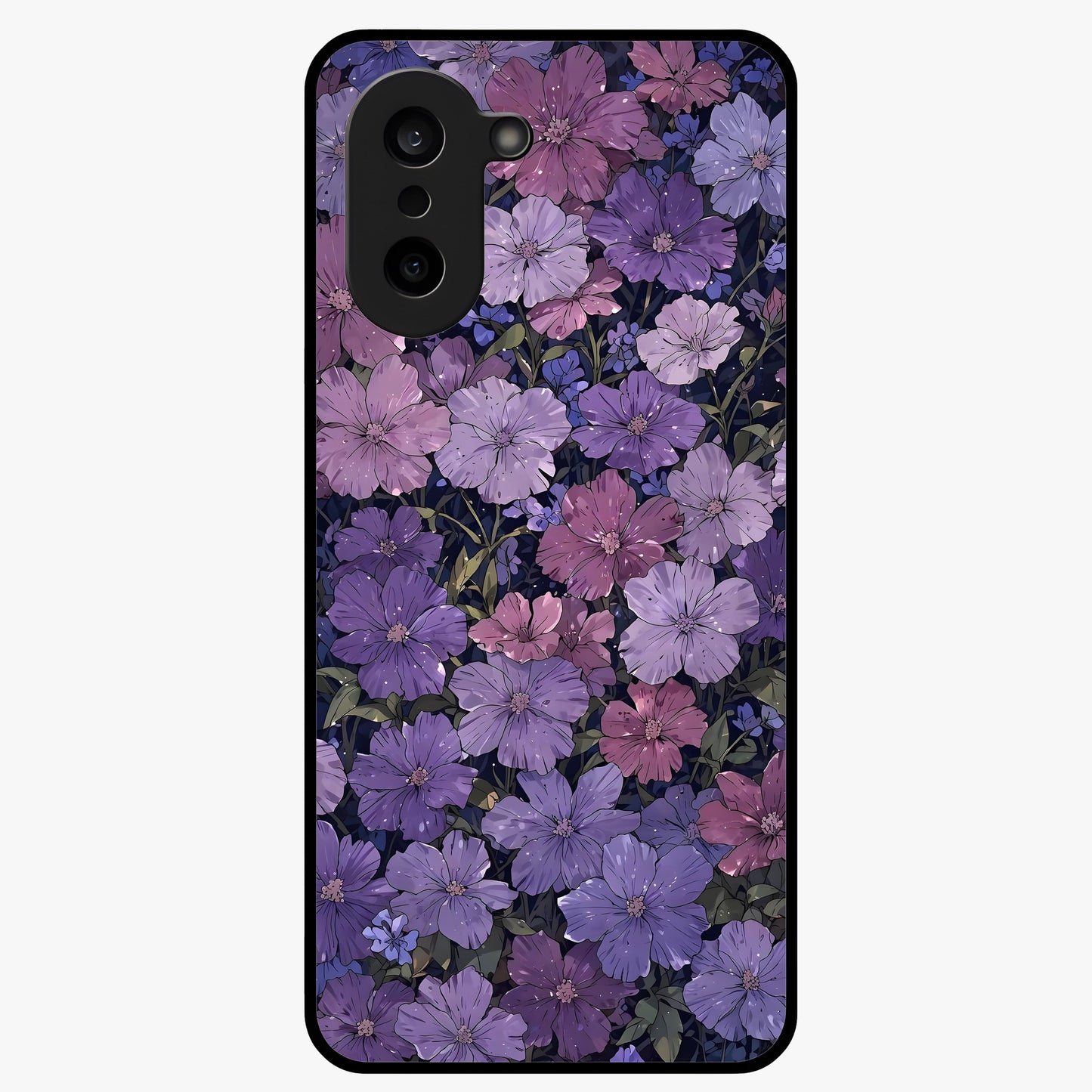 Velvet Bloom Tapestry Glass Case for 1+Nord CE 5 elegant front view featuring rich floral tapestry artwork
