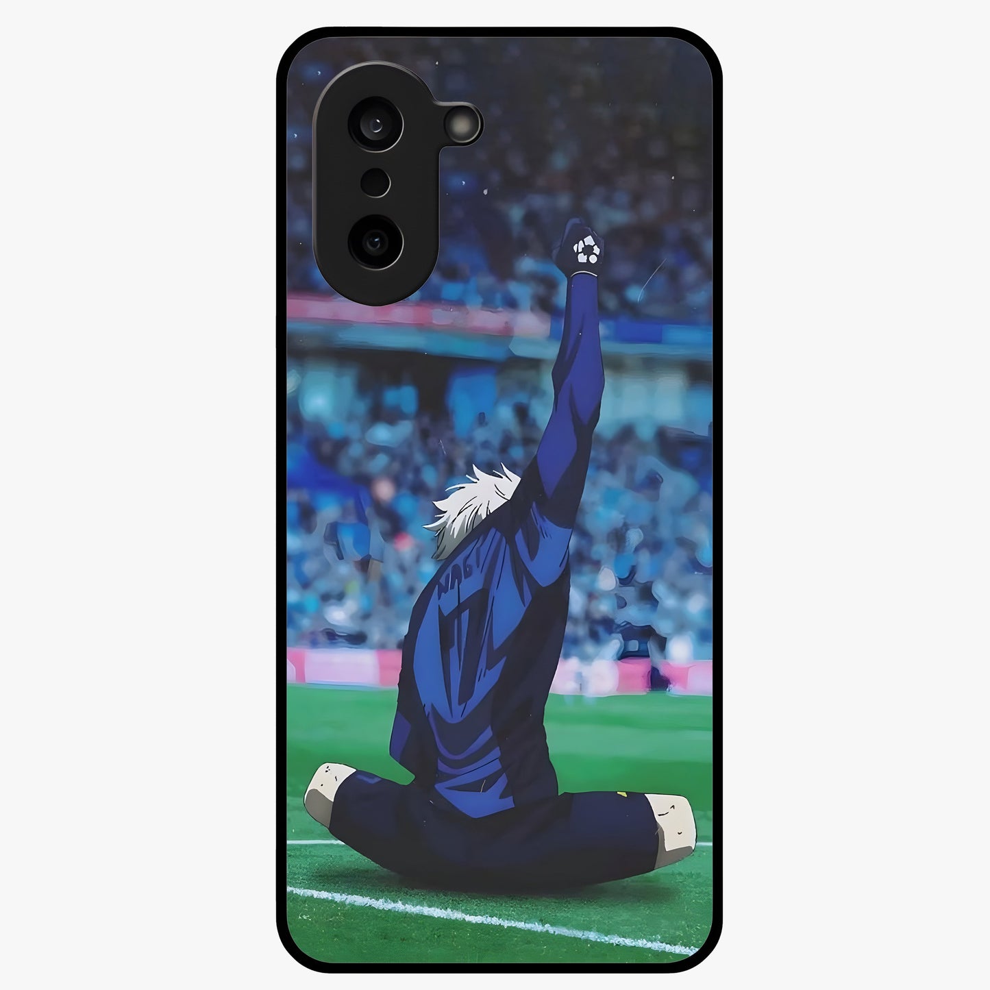 Victory Silence Anthem Glass Case for 1+Nord CE 5 bold front view featuring powerful motivational themed artwork