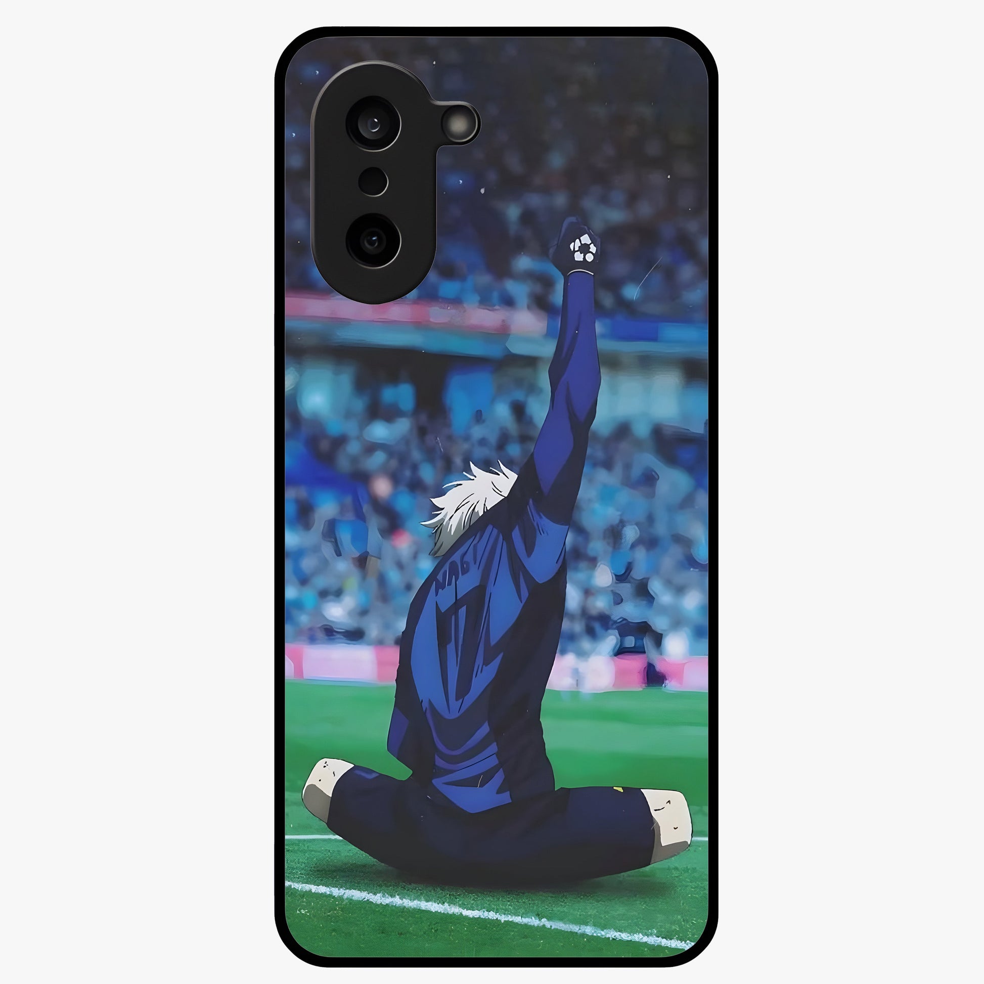 Victory Silence Anthem Glass Case for 1+Nord CE 5 bold front view featuring powerful motivational themed artwork