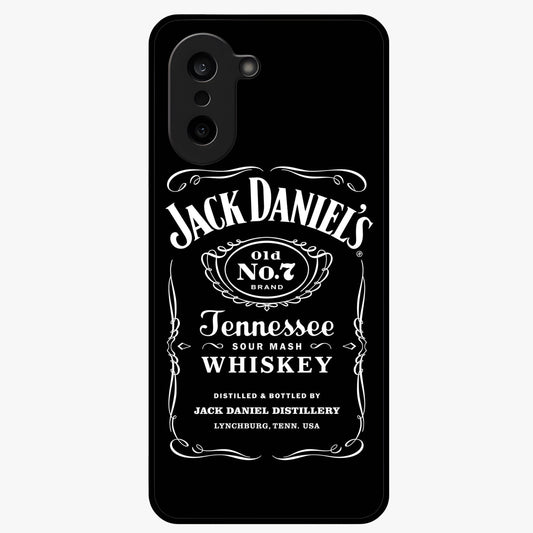 Vintage Whiskey Heritage Glass Case for 1+Nord Ce 5 bold front view featuring classic whiskey label inspired artwork