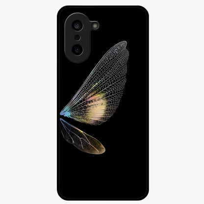 Whispers of Wings Glass Case for 1+Nord CE 5 elegant front view featuring feather or wing inspired artistic artwork