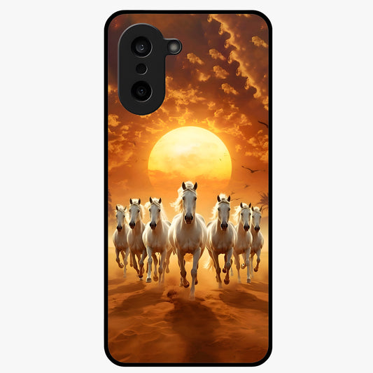 Wild Sunset Majesty Glass Case for 1+Nord Ce 5 dramatic front view featuring bold sunset landscape artwork
