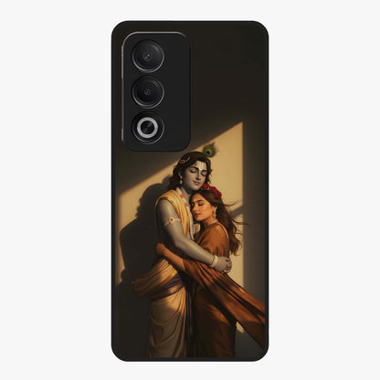 Divine Eternal Love Glass Case showing flat back view with spiritual love themed artwork and glossy glass finish.