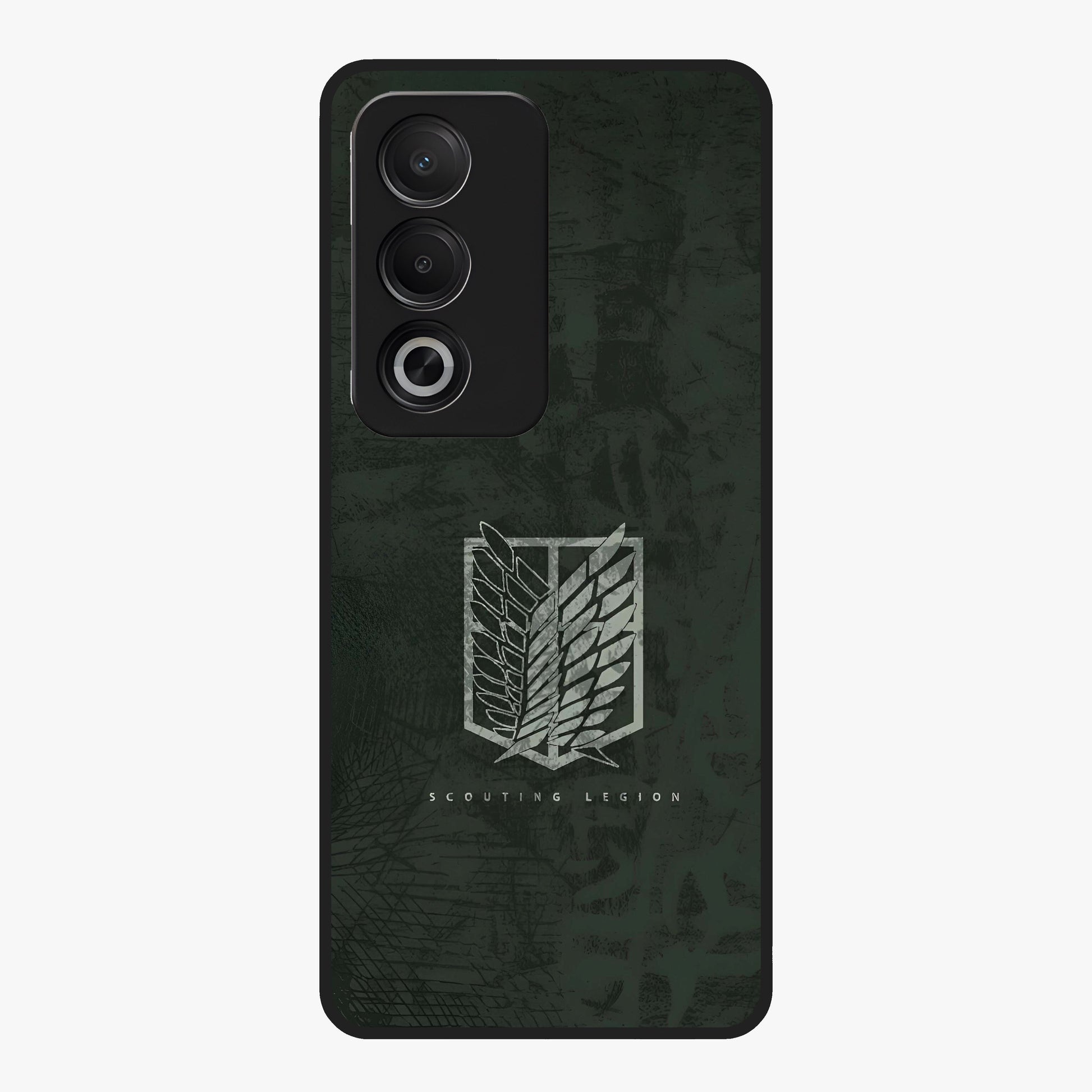 Wings Of Freedom Glass Case showing flat back view with symbolic wings artwork and glossy glass finish.